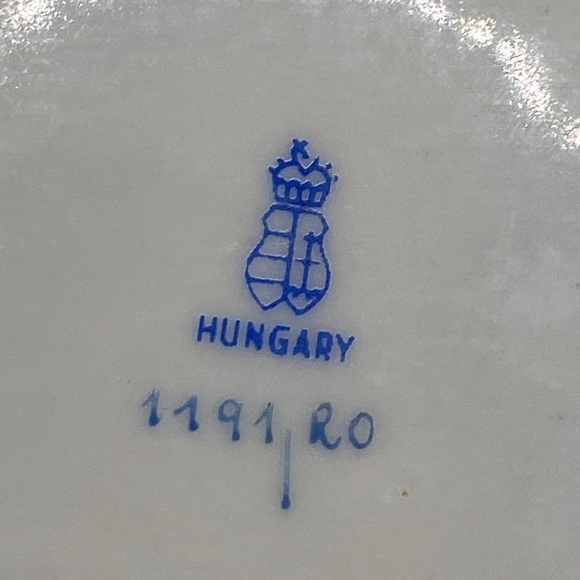 Herend Rothschild Vintage Bird pattern #7752/RO with "old mark” - Picture 6 of 13